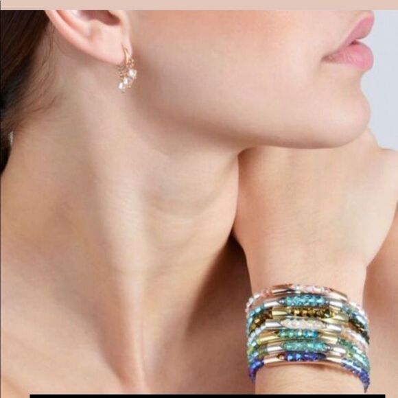Flashback Bicone Bracelet Xilion Swarovski Beads - Picture 1 of 8